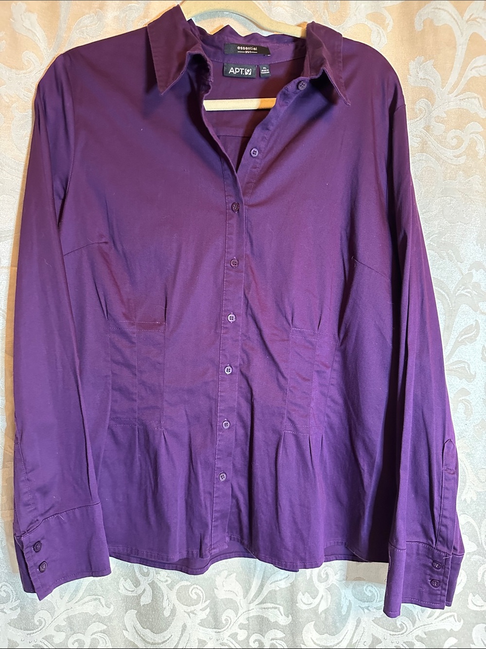 Apt. 9 Plum Button-Down Shirt Purple Friday Ravens